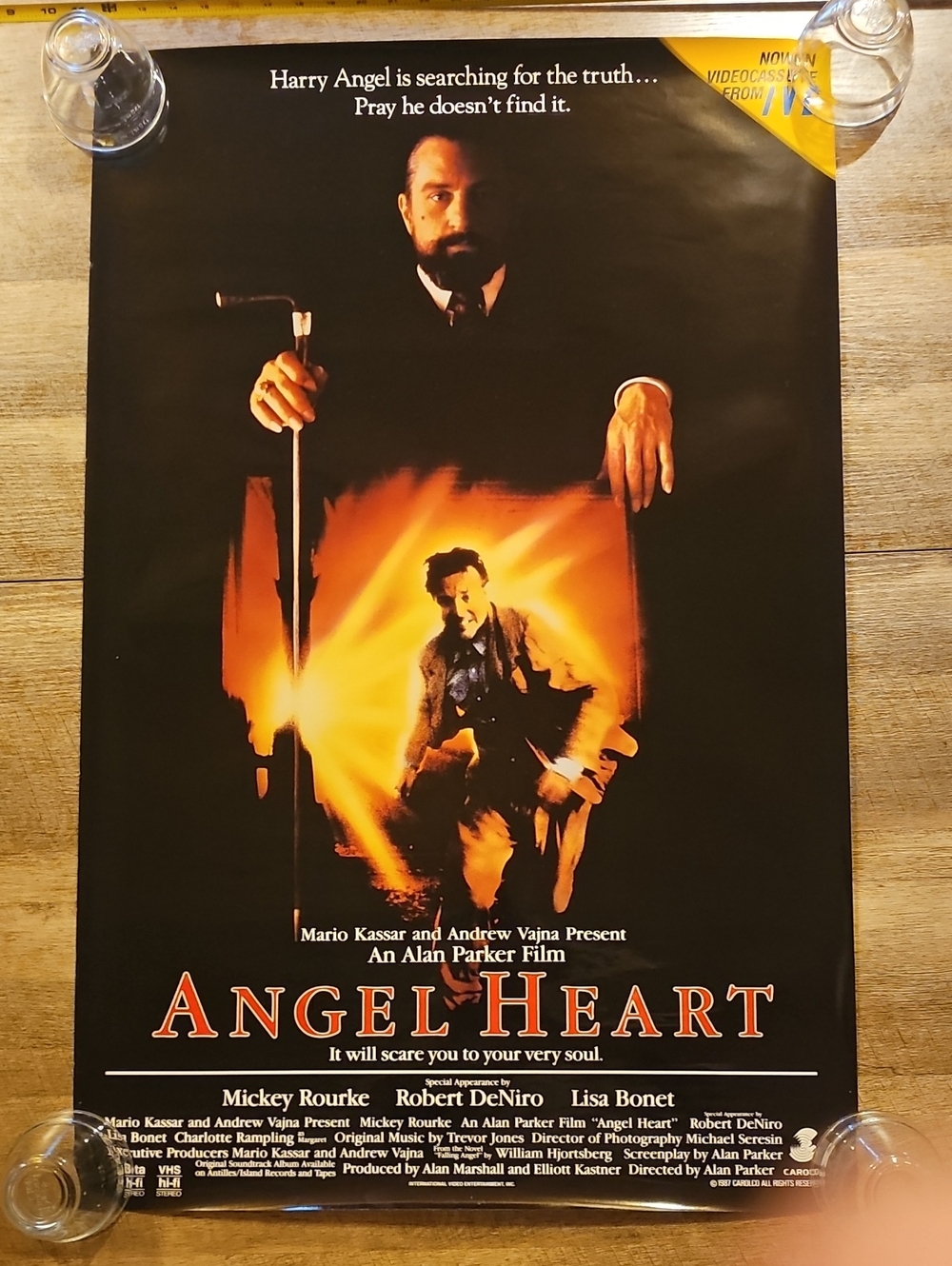 Original 1987 Angel Heart Promotional Movie Poster